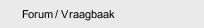 Forum / Vraagbaak